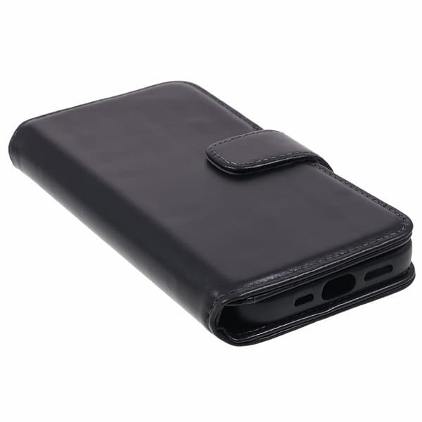 Nordic Covers iPhone 15 Plus Kotelo Essential Leather Raven Black