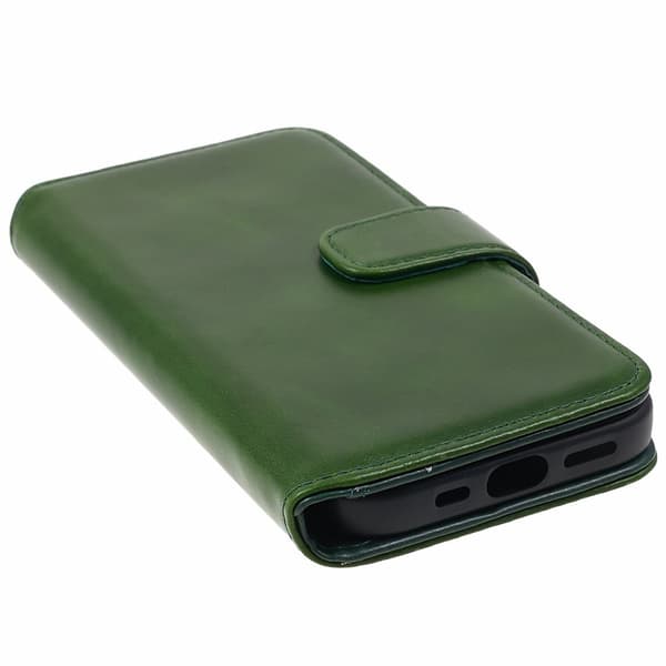 Nordic Covers iPhone 15 Plus Kotelo Essential Leather Juniper Green