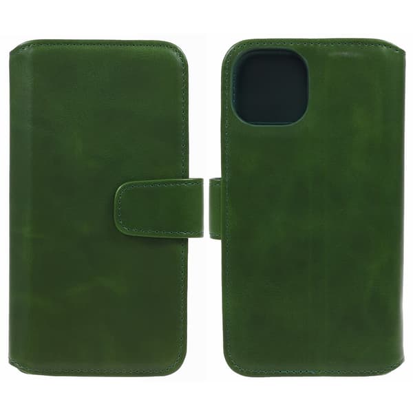 Nordic Covers iPhone 15 Plus Fodral Essential Leather Juniper Green