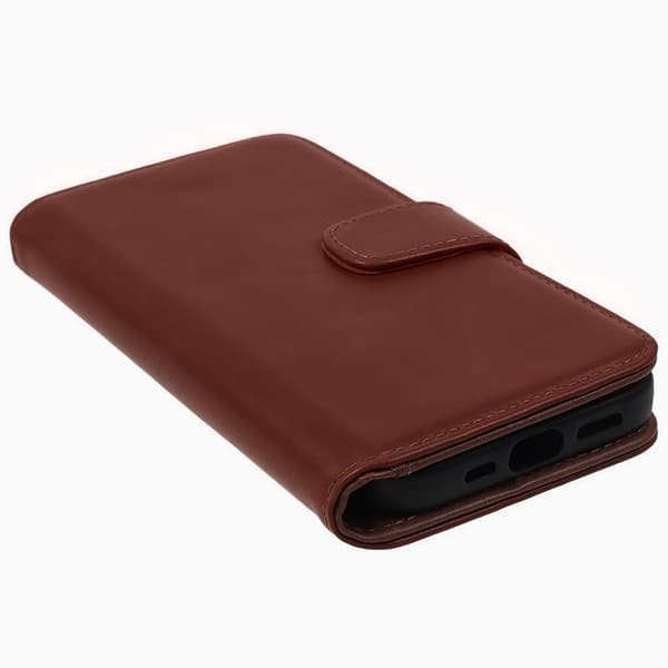 Nordic Covers iPhone 15 Pro Kotelo Essential Leather Maple Brown