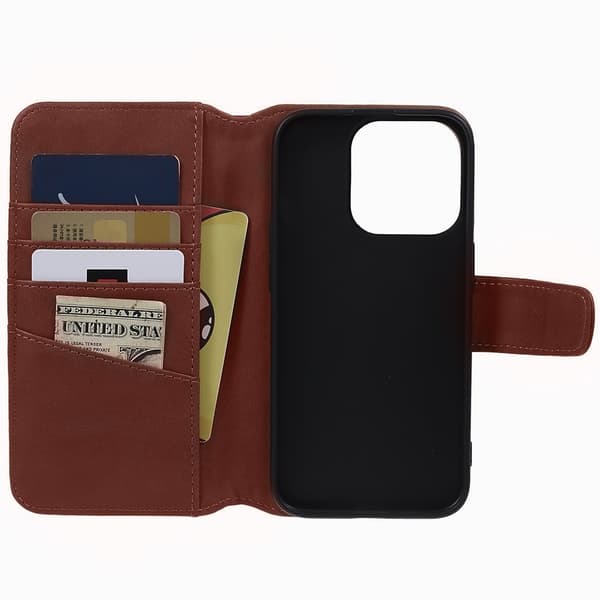 Nordic Covers iPhone 15 Pro Kotelo Essential Leather Maple Brown