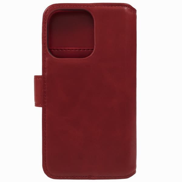 Nordic Covers iPhone 15 Pro Kotelo Essential Leather Poppy Red