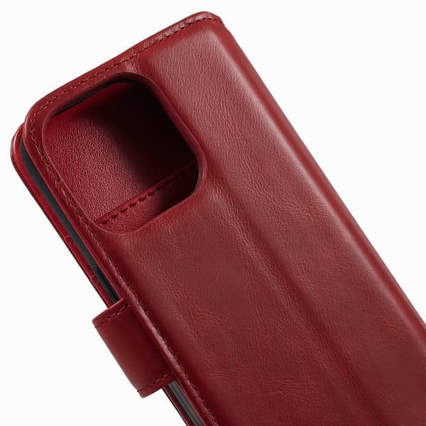 Nordic Covers iPhone 15 Pro Kotelo Essential Leather Poppy Red