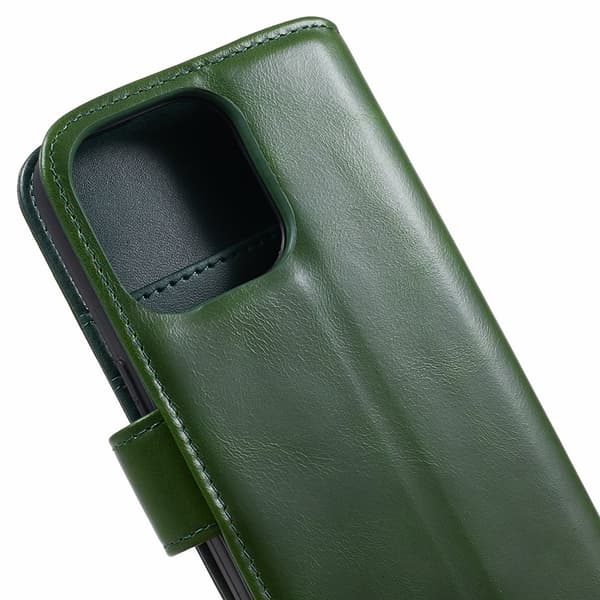 Nordic Covers iPhone 15 Pro Fodral Essential Leather Juniper Green