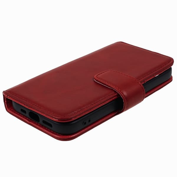 Nordic Covers iPhone 15 Pro Max Kotelo Essential Leather Poppy Red