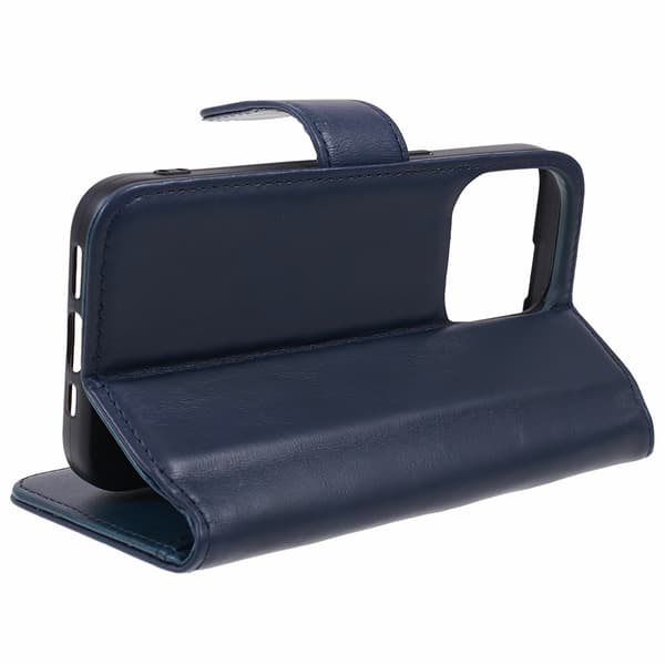 Nordic Covers iPhone 15 Pro Max Kotelo Essential Leather Heron Blue