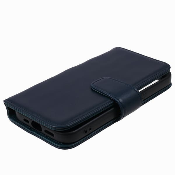 Nordic Covers iPhone 15 Pro Max Kotelo Essential Leather Heron Blue