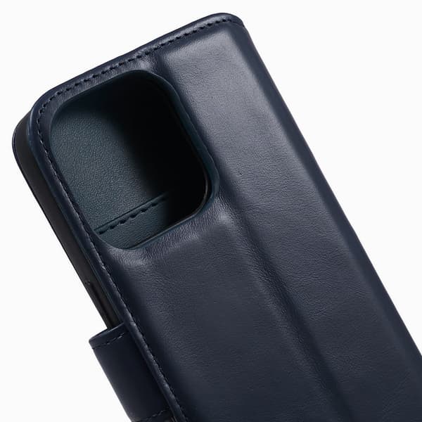 Nordic Covers iPhone 15 Pro Max Kotelo Essential Leather Heron Blue