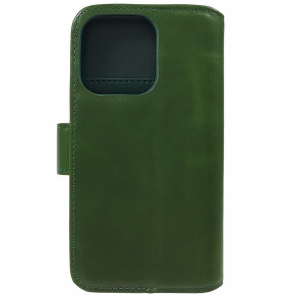 Nordic Covers iPhone 15 Pro Max Kotelo Essential Leather Juniper Green
