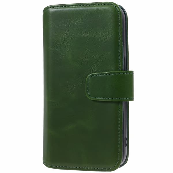 Nordic Covers iPhone 15 Pro Max Kotelo Essential Leather Juniper Green