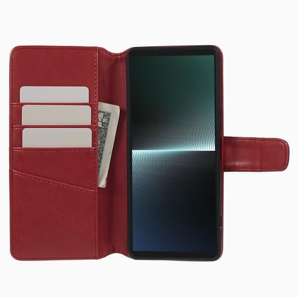 Nordic Covers Sony Xperia 1 V Kotelo Essential Leather Poppy Red