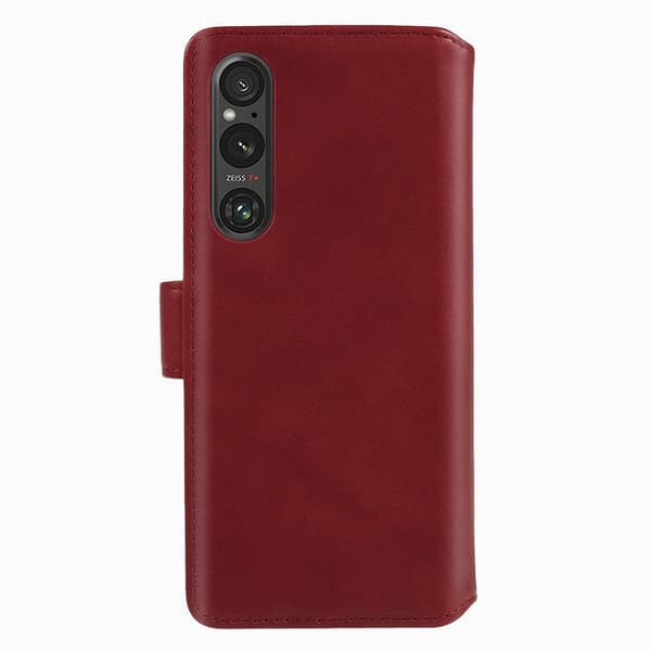 Nordic Covers Sony Xperia 1 V Kotelo Essential Leather Poppy Red