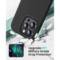 Miniatyrbillede 2 af 6: iPhone 14 Pro Max Ultra tyndt blødt gummibelagt mat sort cover