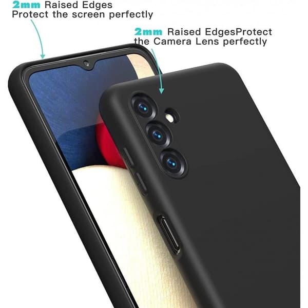Samsung A14 5G/4G Gummibelagd Mattsvart Silikon Skal