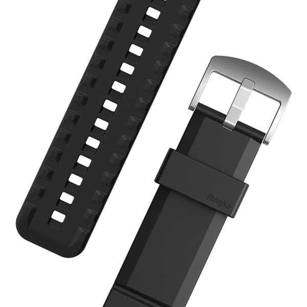 Ringke Samsung Galaxy Watch 20mm Ranneke Rubber One Bold Band Musta