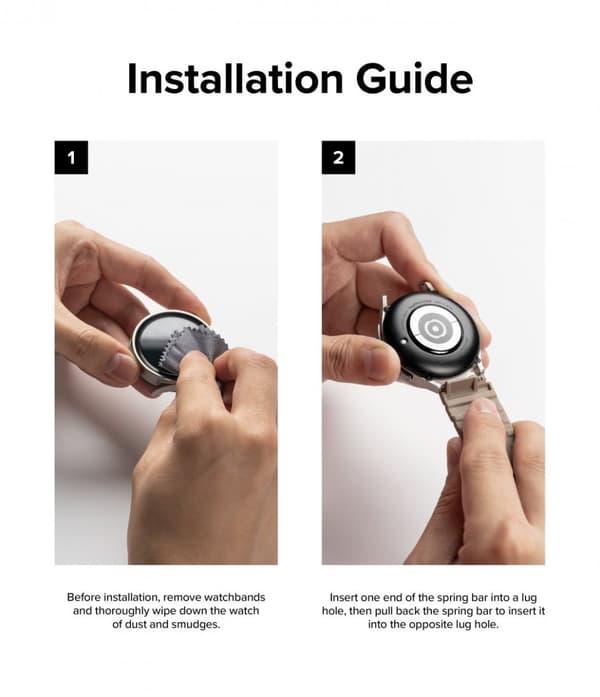 Ringke Samsung Galaxy Watch 20mm Ranneke Rubber One Bold Band Gray Sand