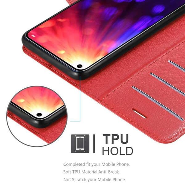 Honor View 20 Suojakotelo Lompakkokotelo Matkapuhelinkotelo Suojakuori jossa magneettisuljenta, jalusta-toiminto ja korttitasku