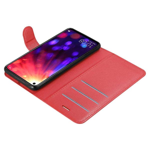 Honor View 20 Suojakotelo Lompakkokotelo Matkapuhelinkotelo Suojakuori jossa magneettisuljenta, jalusta-toiminto ja korttitasku