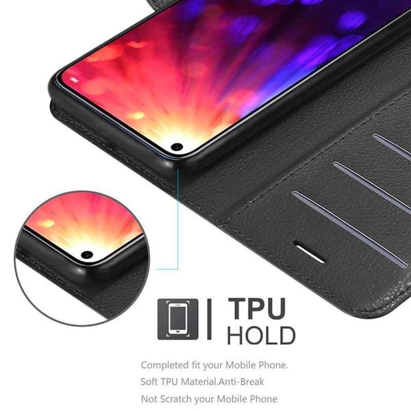 Honor View 20 Suojakotelo Lompakkokotelo Matkapuhelinkotelo Suojakuori jossa magneettisuljenta, jalusta-toiminto ja korttitasku