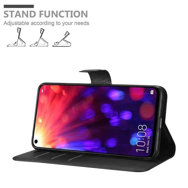 Honor View 20 Suojakotelo Lompakkokotelo Matkapuhelinkotelo Suojakuori jossa magneettisuljenta, jalusta-toiminto ja korttitasku