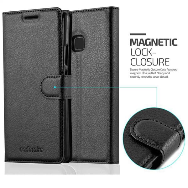 Huawei P8 LITE 2017 / P9 LITE 2017 Suojakotelo Lompakkokotelo Matkapuhelinkotelo Suojakuori jossa magneettisuljenta, jalusta-toiminto ja korttitasku