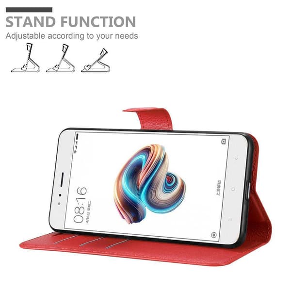Xiaomi Mi A1 / Mi 5X Suojakotelo Lompakkokotelo Matkapuhelinkotelo Suojakuori jossa magneettisuljenta, jalusta-toiminto ja korttitasku