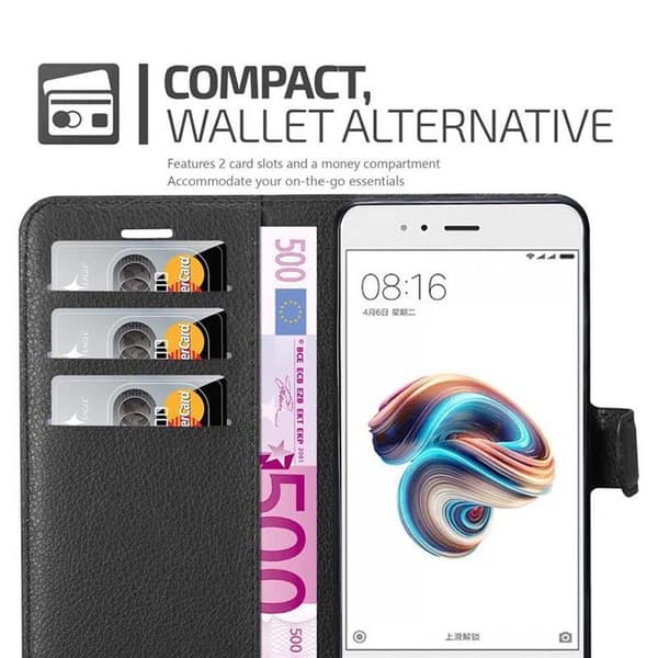 Xiaomi Mi A1 / Mi 5X Plånboksfodral Fodral Skal Case med magnetisk stängning, ståfunktion och kortplats