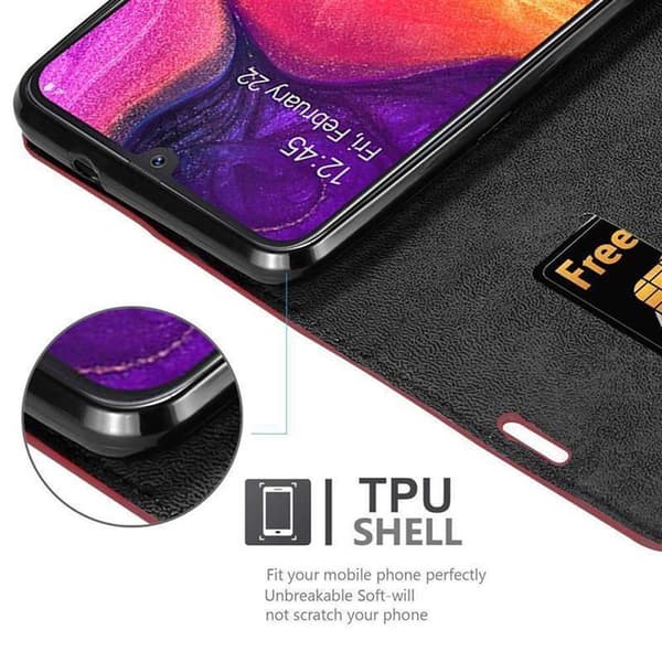 Samsung Galaxy A50 4G / A50s / A30s Suojakotelo Suojakuori Lompakkokotelo Matkapuhelinkotelo jossa magneettisuljenta, jalusta-toiminto ja korttitasku