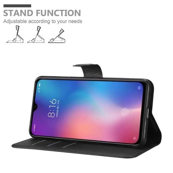 Xiaomi Mi 9 Plånboksfodral Fodral Skal Case med magnetisk stängning, ståfunktion och kortplats