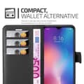 Miniatyrbild 4 av 8: Xiaomi Mi 9 Plånboksfodral Fodral Skal Case med magnetisk stängning, ståfunktion och kortplats