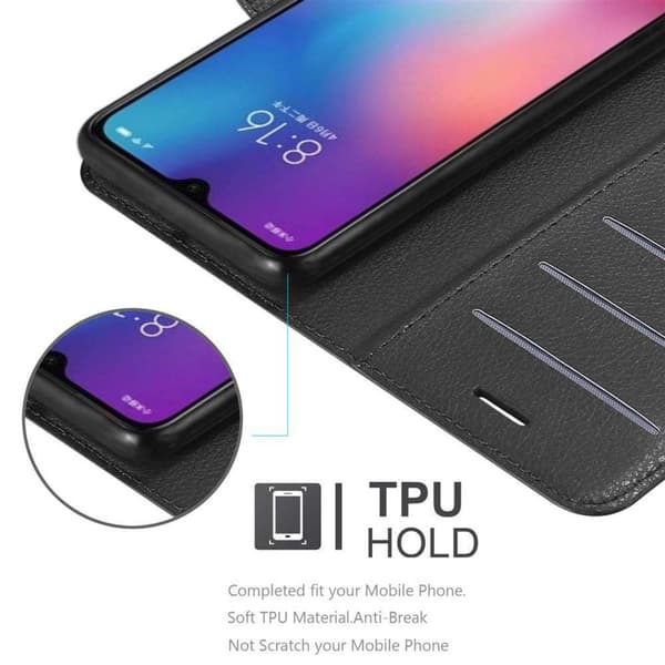 Xiaomi Mi 9 Plånboksfodral Fodral Skal Case med magnetisk stängning, ståfunktion och kortplats