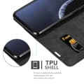 Miniatyrbilde 5 av 8: Lommebokdeksel til Nokia 8.1 Deksel med magnetisk lukking, stativfunksjon og kortlomme