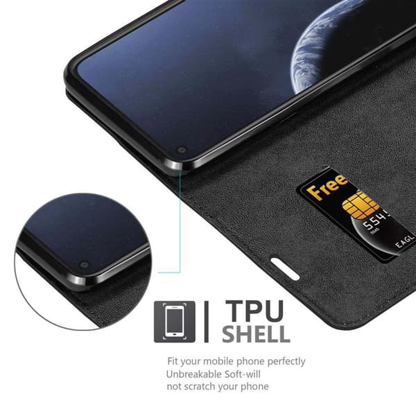 Lommebokdeksel til Nokia 8.1 Deksel med magnetisk lukking, stativfunksjon og kortlomme