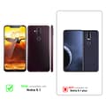 Miniatyrbilde 2 av 8: Lommebokdeksel til Nokia 8.1 Deksel med magnetisk lukking, stativfunksjon og kortlomme