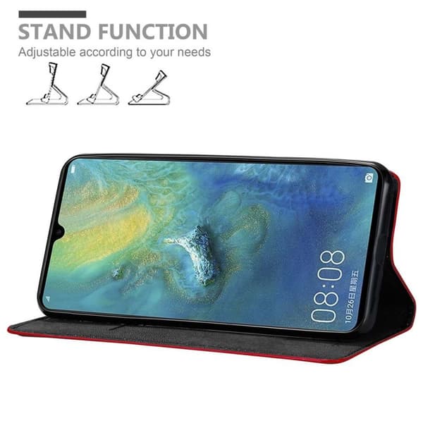 Huawei MATE 20 X Fodral Skal Plånboksfodral Case med magnetisk stängning, ståfunktion och kortficka
