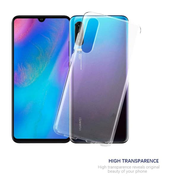 Huawei P30 Skal Skal Fodral av flexibelt TPU-silikon Mobilskydd