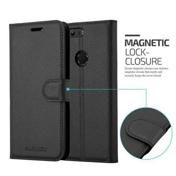 Honor 8 / 8 PREMIUM Suojakotelo Lompakkokotelo Matkapuhelinkotelo Suojakuori jossa magneettisuljenta, jalusta-toiminto ja korttitasku