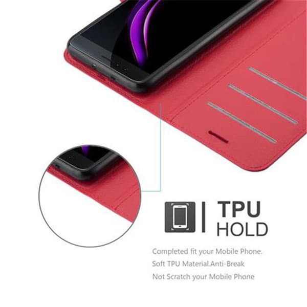 Honor 8 / 8 PREMIUM Suojakotelo Lompakkokotelo Matkapuhelinkotelo Suojakuori jossa magneettisuljenta, jalusta-toiminto ja korttitasku