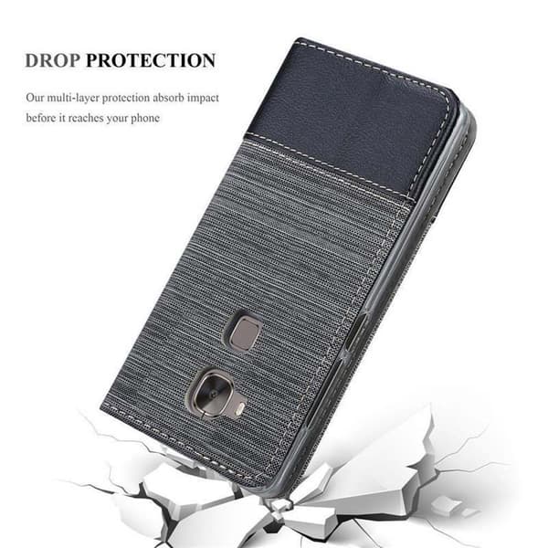 Huawei ASCEND G7 PLUS / G8 / GX8 Skal Plånboksfodral med magnetisk stängning, ståfunktion och kortficka