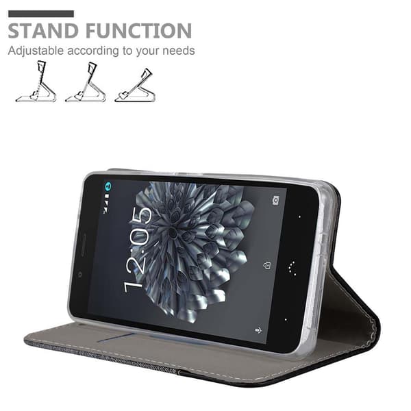 BQ Aquaris X5 Skal Plånboksfodral med magnetisk stängning, ståfunktion och kortficka
