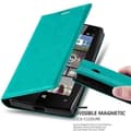 Miniatyrbild 1 av 6: Nokia Lumia 435 Fodral Skal Plånboksfodral Case med magnetisk stängning, ståfunktion och kortficka