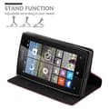 Miniatyrbild 7 av 11: Nokia Lumia 435 Fodral Skal Plånboksfodral Case med magnetisk stängning, ståfunktion och kortficka