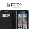 Miniatyrbild 11 av 11: Nokia Lumia 435 Fodral Skal Plånboksfodral Case med magnetisk stängning, ståfunktion och kortficka