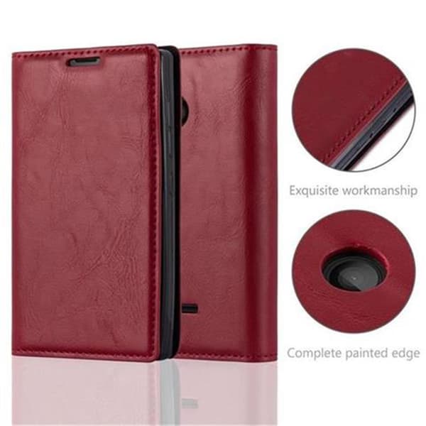 Nokia Lumia 435 Fodral Skal Plånboksfodral Case med magnetisk stängning, ståfunktion och kortficka