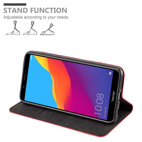Honor 7C / Huawei Y7 2018 Suojakotelo Suojakuori Lompakkokotelo Matkapuhelinkotelo jossa magneettisuljenta, jalusta-toiminto ja korttitasku