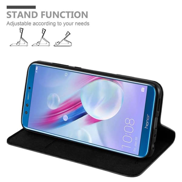 Honor 9 LITE Suojakotelo Suojakuori Lompakkokotelo Matkapuhelinkotelo jossa magneettisuljenta, jalusta-toiminto ja korttitasku