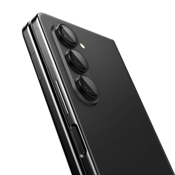 Spigen Samsung Galaxy Z Fold 5 Kameran suoja GLAS.tR EZ Fit Optik Pro 2-pakkaus Musta