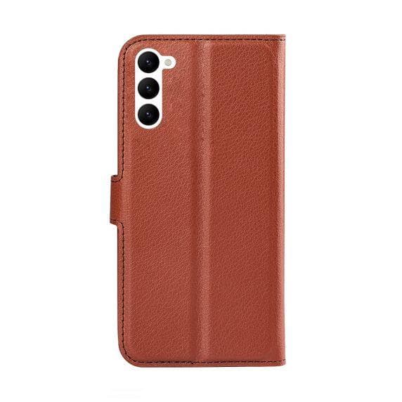 Samsung Galaxy S23 5G Plånboksfodral med Stativ - Brun