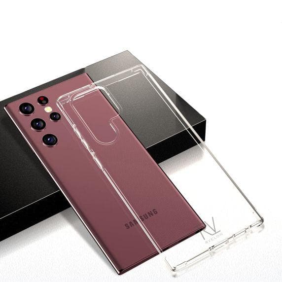Samsung S22 Ultra Stöttåligt Skal Rvelon - Transparent