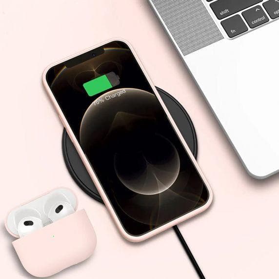 iPhone 13 Pro Skal - Silikon Sand Rosa Rvelon